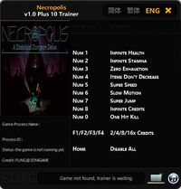 Necropolis: A Diabolical Dungeon Delve — трейнер для версии 1.0 (+10) FLiNG