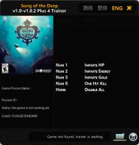 Song of the Deep — трейнер для версии 1.0.2 (+4) FLiNG