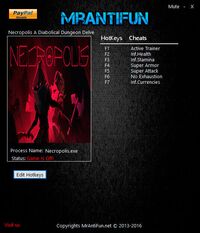 Necropolis: A Diabolical Dungeon Delve — трейнер для версии 1.0 (+6) MrAntiFun