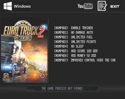 Euro Truck Simulator 2 — трейнер для версии 1.24.4.3s (+7) LIRW [64-bit]