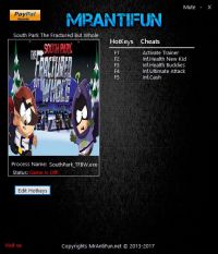 South Park: The Fractured But Whole — трейнер для версии 1.0 (+4) MrAntiFun