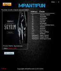 The Elder Scrolls 5: Skyrim Special Edition — трейнер для версии 1.2.39.0.8 (+14) MrAntiFun