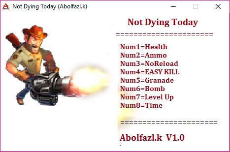 Not Dying Today — трейнер для версии 1.0 (+8) Abolfazl.k