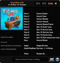 Youtubers Life — трейнер для версии 1.0 (+13) FLiNG